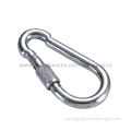 Spring Hook, Carbon Steel or Stainless Steel 304/316, Surface Galvanized or High Polished